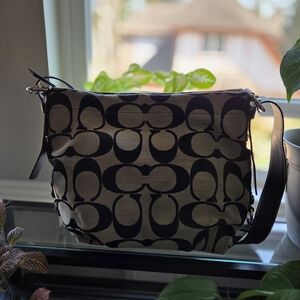 Coach Black and Tan Women's Bag